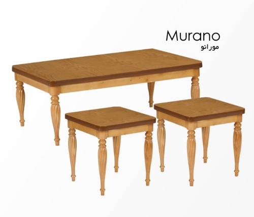 ست جلو مبلی و عسلی چوبی